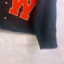 Load image into Gallery viewer, Varsity Button Up, Black

